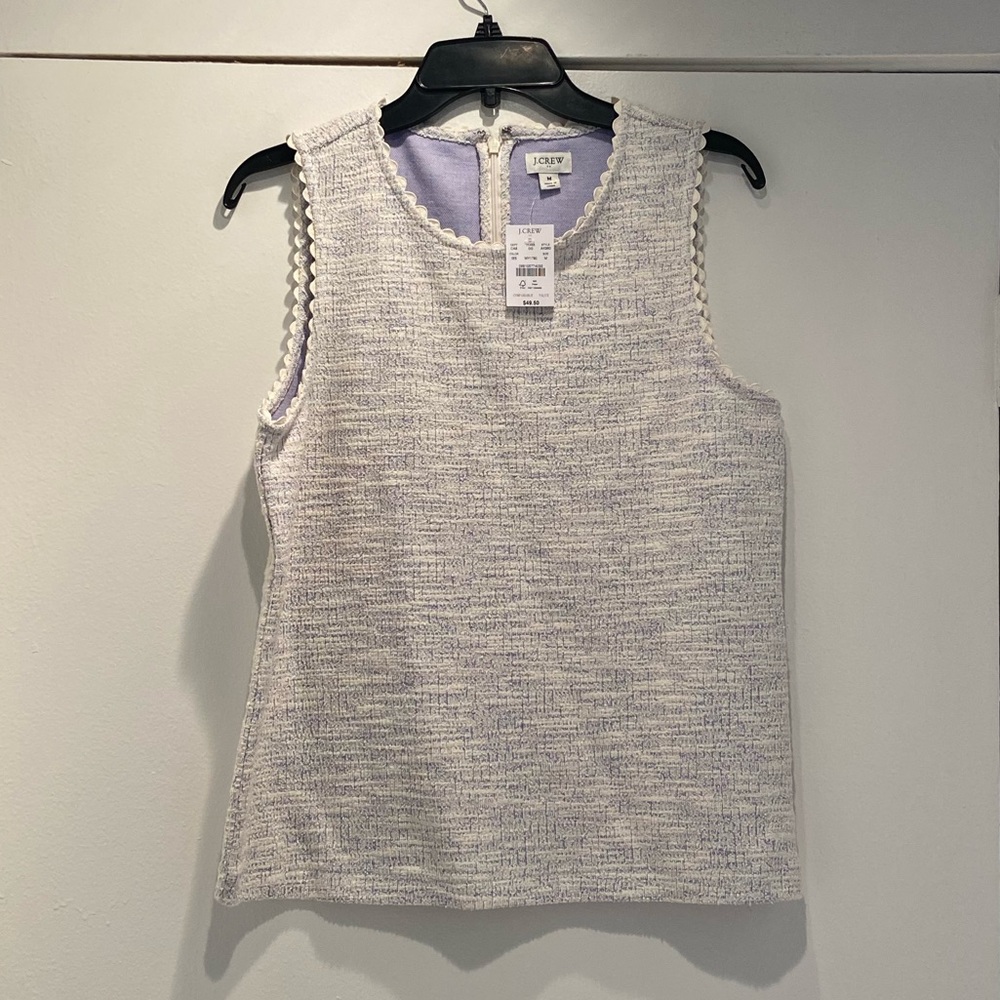 J Crew sleeveless blouse